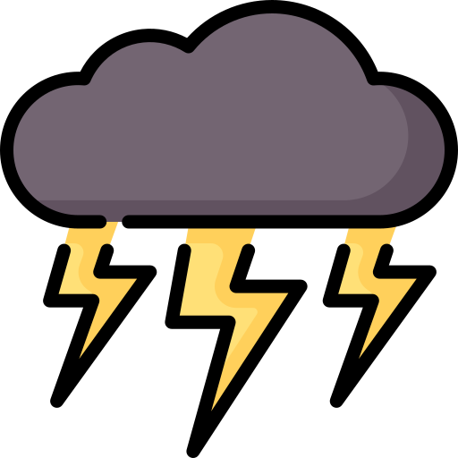 Lightning storm - Free weather icons