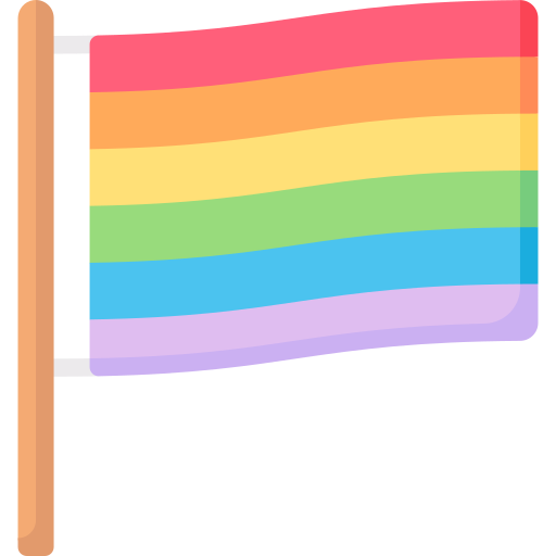 bandera arcoiris icono gratis