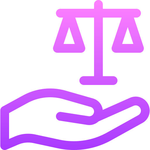Justice scale free icon