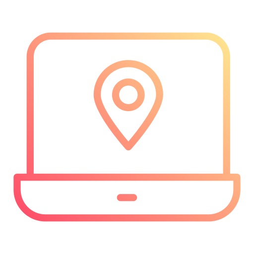 ubicación en línea icono gratis