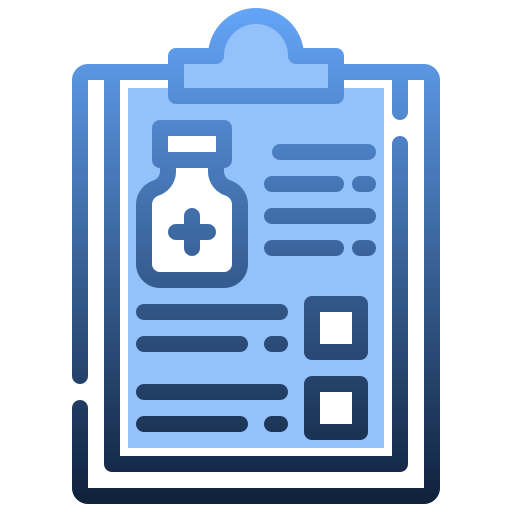 informe médico icono gratis