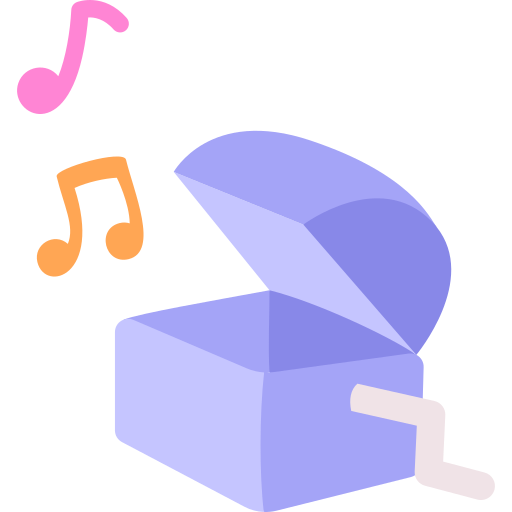 caja de música icono gratis