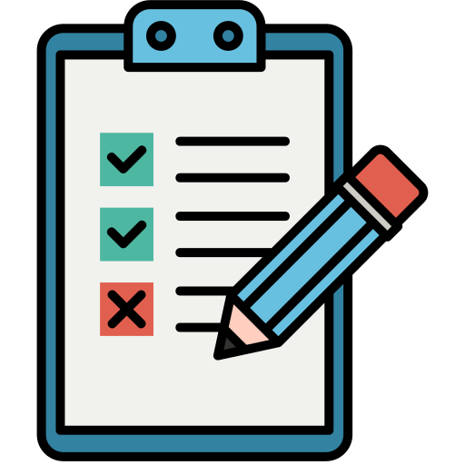 Checklist Flaticons Lineal Color icon