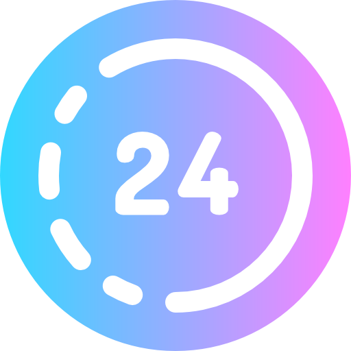 24 horas icono gratis