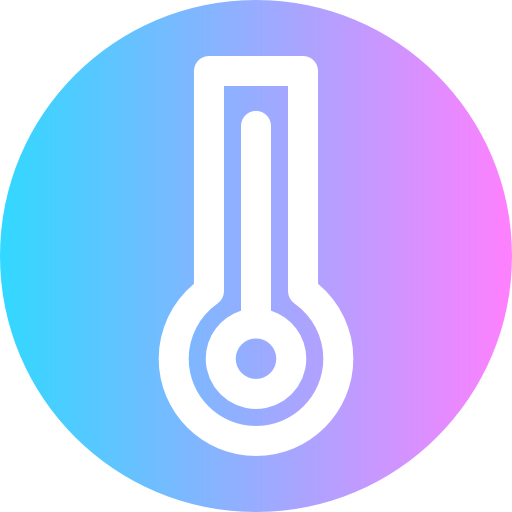 Thermometer Super Basic Rounded Circular icon