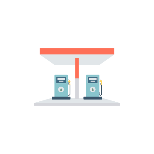 Petrol pump Dinosoft Flat icon