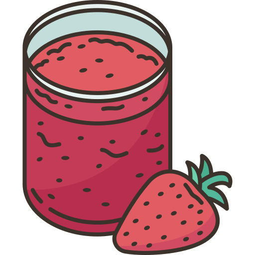 Strawberry jam Amethys Design Lineal Color icon