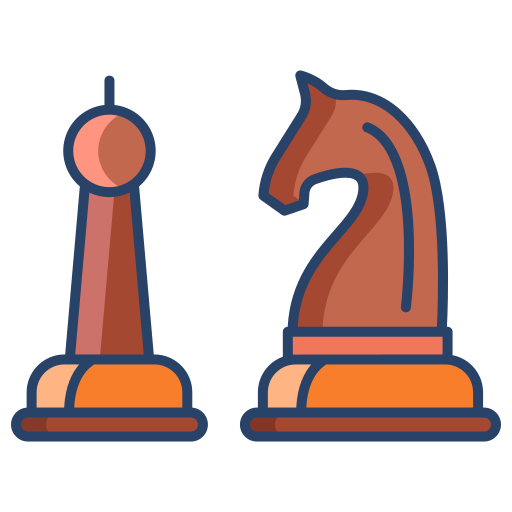Estratégia cavalo xadrez - Ícones Interface do usuário e gestos