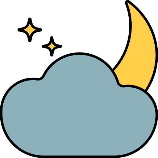 lua e estrelas grátis ícone