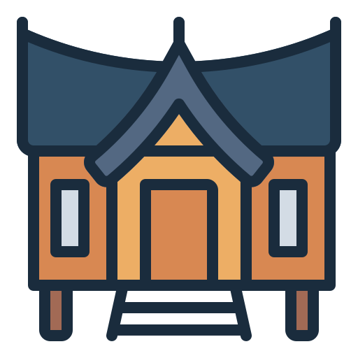 casa minangkabau icono gratis