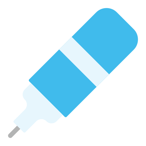 Correction pen - free icon