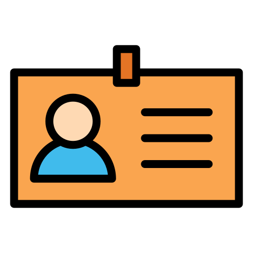 tarjeta de identificación icono gratis