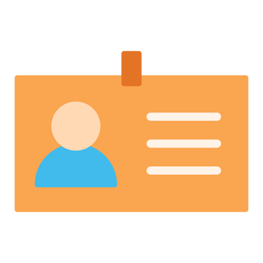 tarjeta de identificación icono gratis