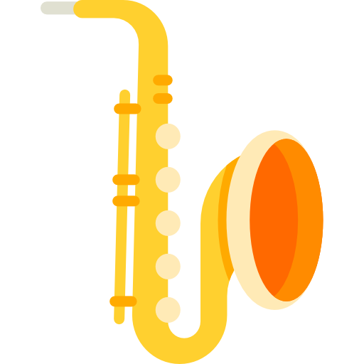 saxofón icono gratis