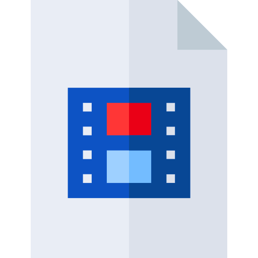 Video file Basic Straight Flat icon