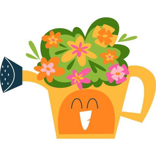 Watering can free sticker