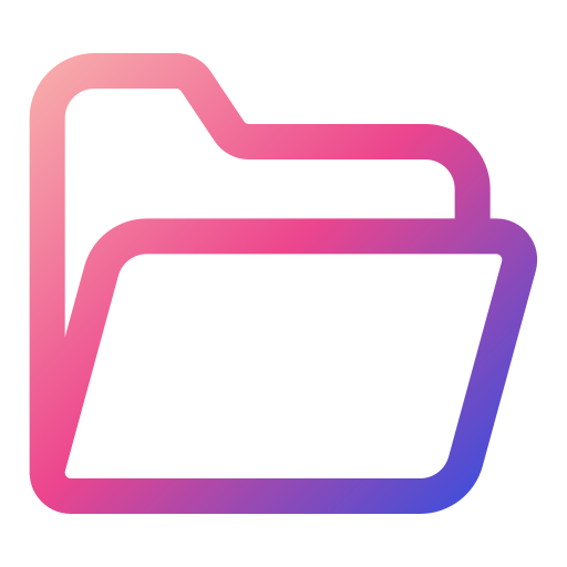 Folder Generic gradient outline icon