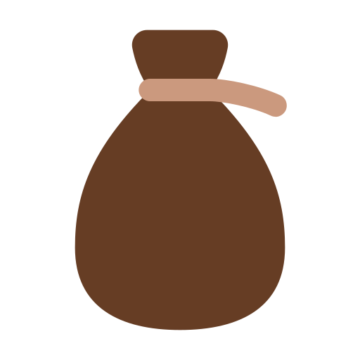 sac d'argent Icône gratuit