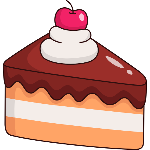 Red Birthday Cake Clipart - Chocolate Cake Png Cartoon,Cake Png Transparent  - free transparent png images - pngaaa.com