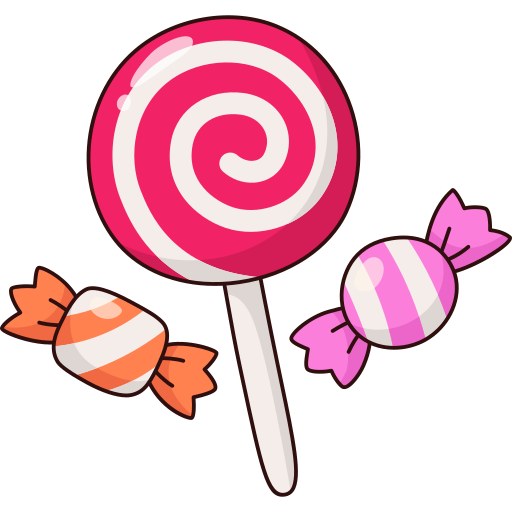 Candies Stickers - Free food Stickers