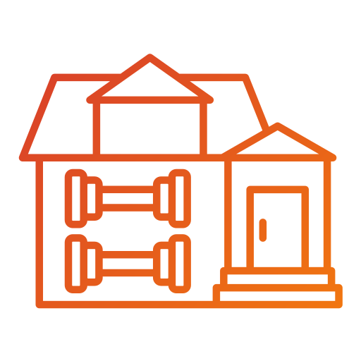 entrenamiento en casa icono gratis