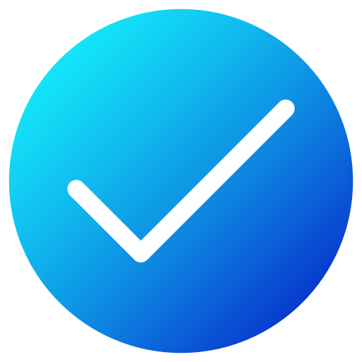 Check Mark Generic Gradient Fill Icon