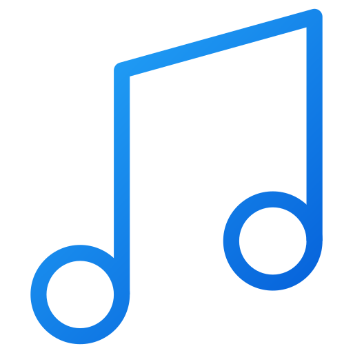 Music Generic gradient outline icon