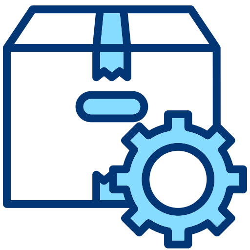 gestión de productos icono gratis