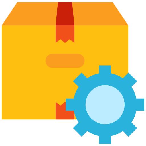 gestión de productos icono gratis