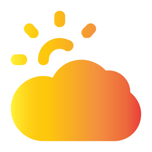 Partly Cloudy Generic Gradient Fill Icon