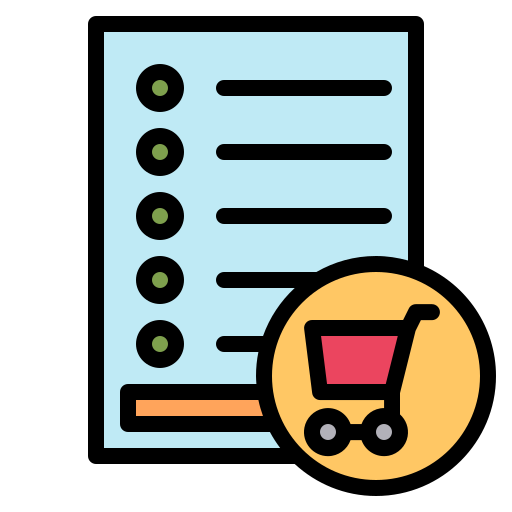 Shopping list - free icon