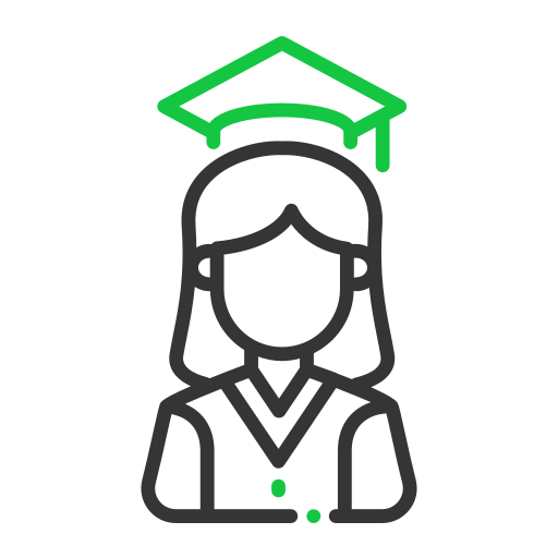 Graduates Generic color outline icon