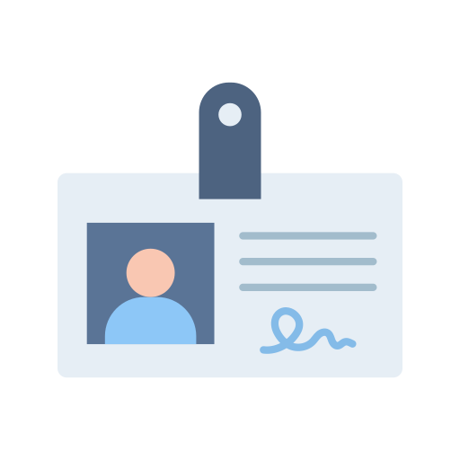 Id card Generic color fill icon