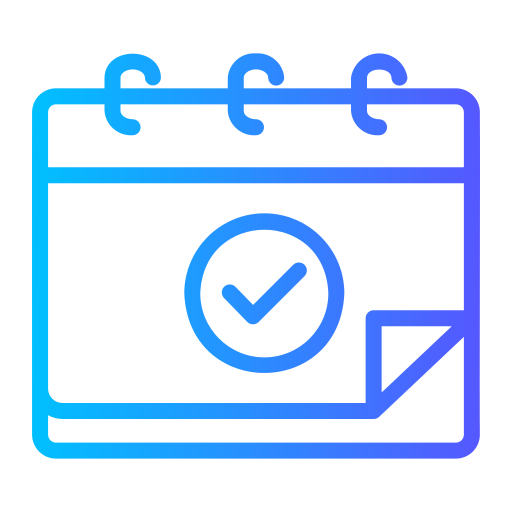 Calendar Generic gradient outline icon