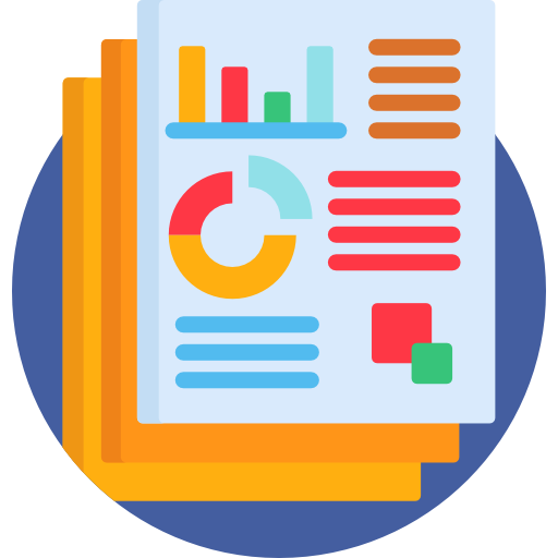 Icono de Reporte Detailed Flat Circular Flat