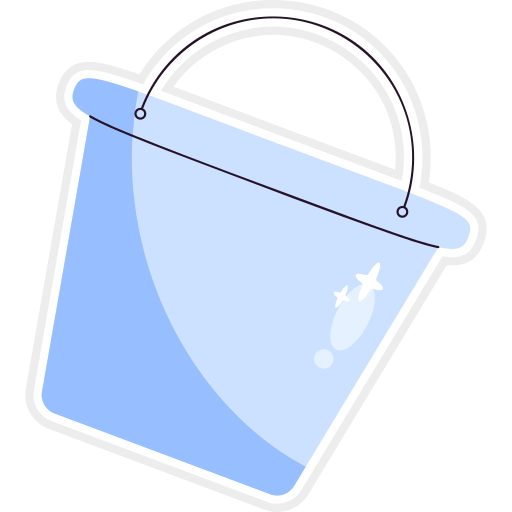 Bucket free sticker Bucket free sticker