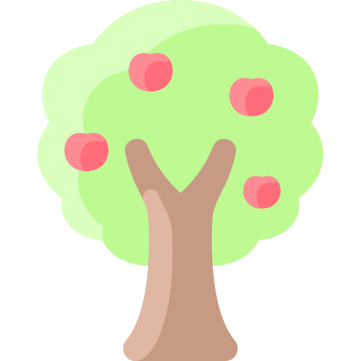 árbol de manzana icono gratis