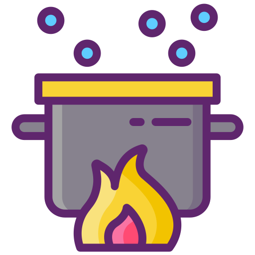 Boil Flaticons Lineal Color icon