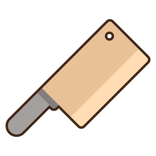 cuchillo de carnicero icono gratis