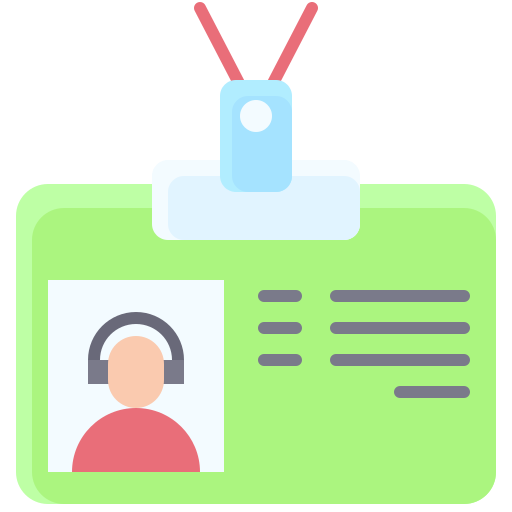 Id card Generic color fill icon