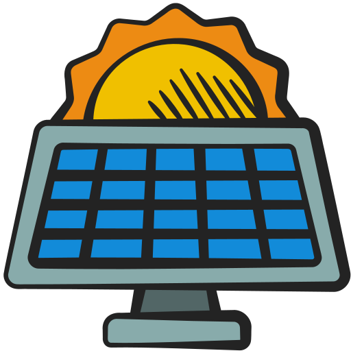 panel solar icono gratis