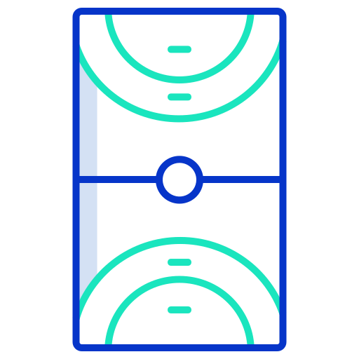 cancha de balonmano icono gratis