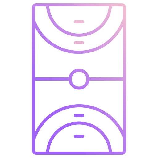 cancha de balonmano icono gratis