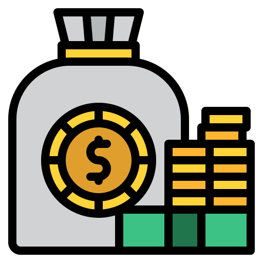 Money bag free icon