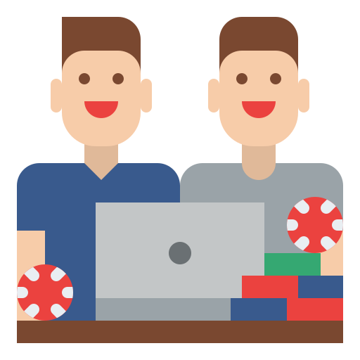 juegos de azar en línea icono gratis