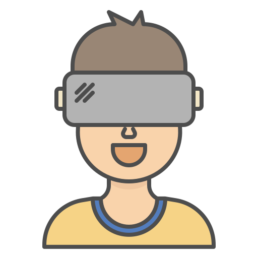 gafas de realidad virtual icono gratis