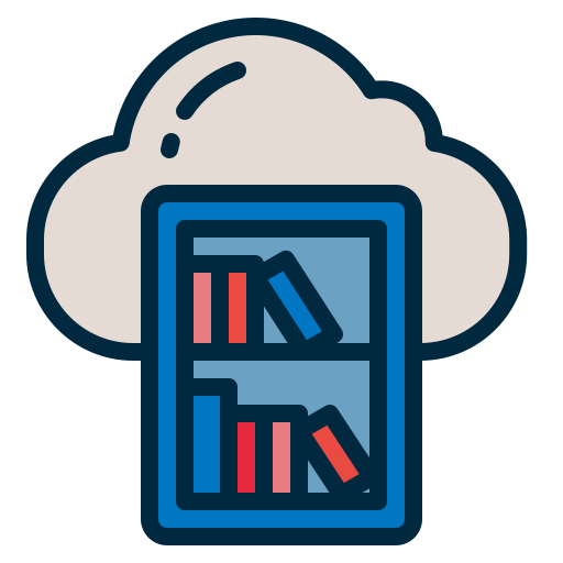 Cloud Library - Free Education Icons