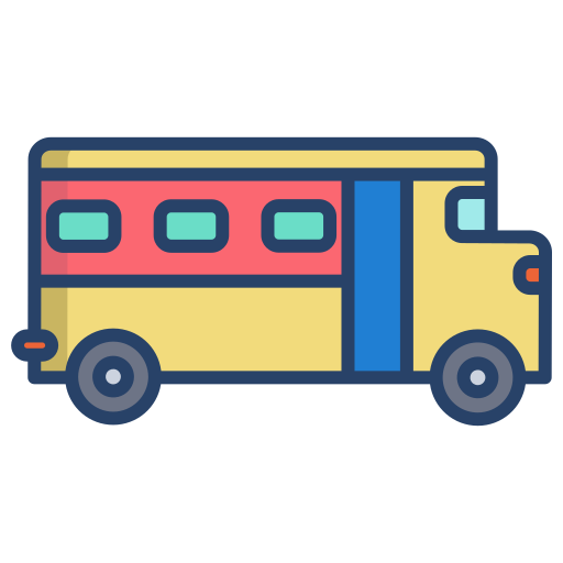 School bus Icongeek26 Linear Colour icon