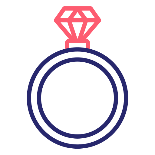 Diamond ring Generic color outline icon