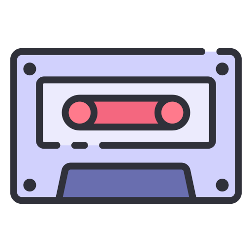 Cassette tape Good Ware Lineal Color icon